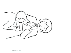 mom-and-kid דפי צביעה ליום המשפחה