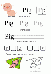 דפי עבודה באנגלית